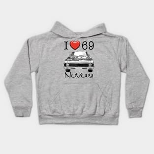 I love 69 Nova Kids Hoodie